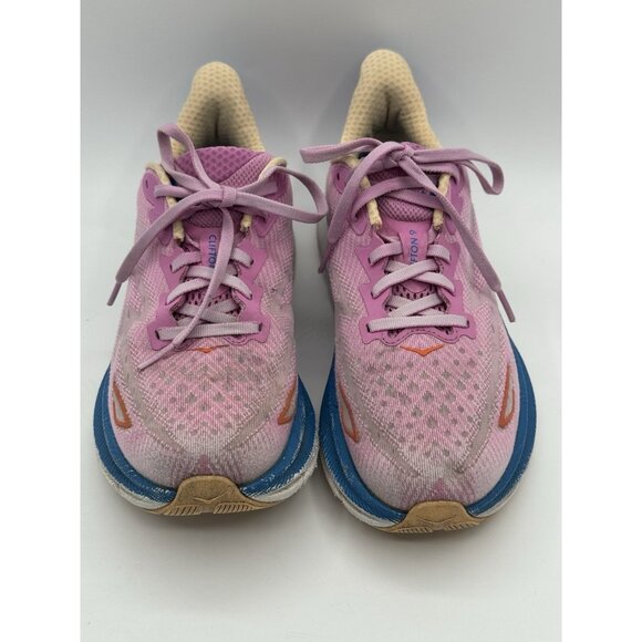 Hoka One One Womens Clifton 9 1127896  Pink Running Shoes Sneakers 7.5 - Picture 2 of 10